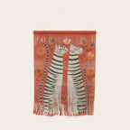 Striped Cat Pair Wall Hanging Gallery Image 1