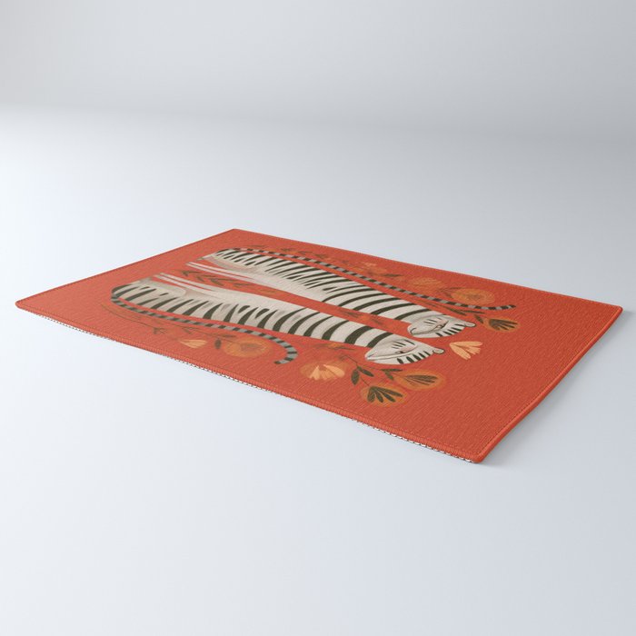 Striped Cat Pair Rug Gallery Image 3