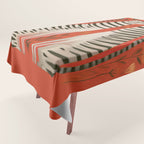 Striped Cat Pair Tablecloth Gallery Image 1