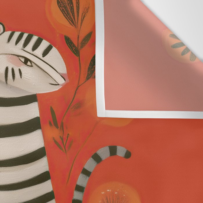 Striped Cat Pair Wall Tapestry Gallery Image 3