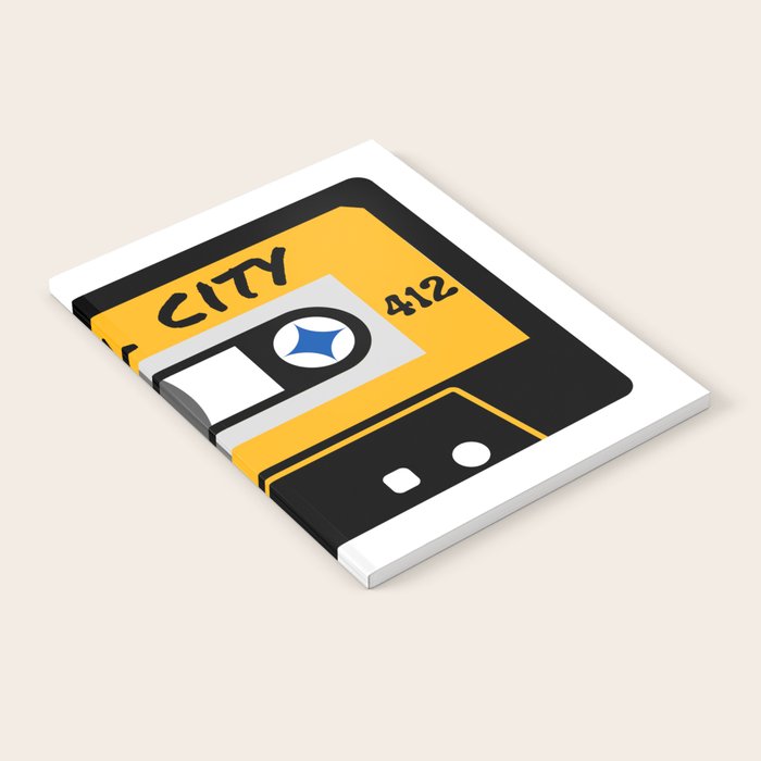 Pittsburgh Steel City 412 Vintage Music Cassette Tape Notebook Gallery Image 2