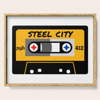 Pittsburgh Steel City 412 Vintage Music Cassette Tape Serving Tray Gallery Image 1