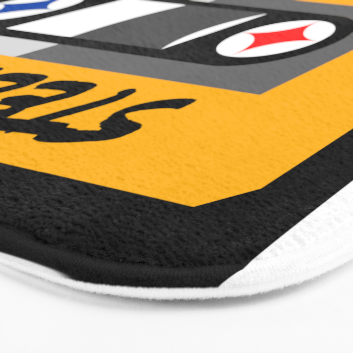 Pittsburgh Steel City 412 Vintage Music Cassette Tape Bath Mat Gallery Image 3