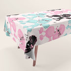 Poodlerama Retro Poodles Tablecloth Gallery Image 1
