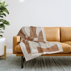 Minimal Geometric Shapes 227 Throw Blanket Gallery Image 1