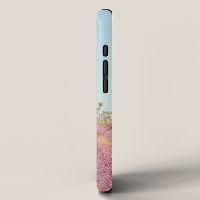 Surreal Pink Desert - Joshua Tree Landscape Photography iPhone Case Gallery Image 2