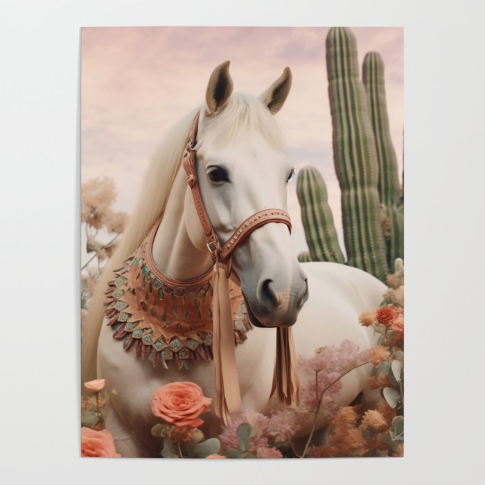 Desert Bohemian Garden Horse Poster Gallery Image 1