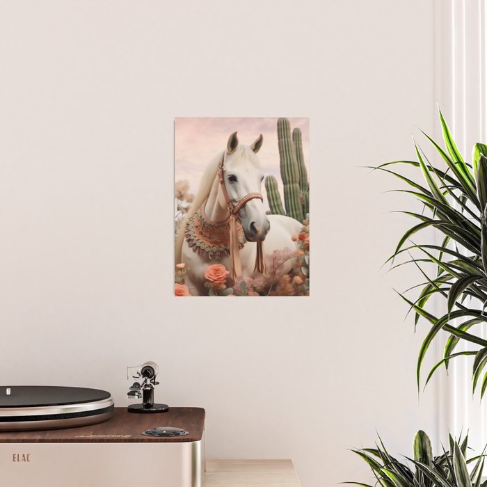 Desert Bohemian Garden Horse Poster Gallery Image 2