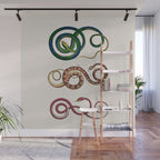 Albertus Seba Three Snakes Illustration  Wall Mural Gallery Image 1