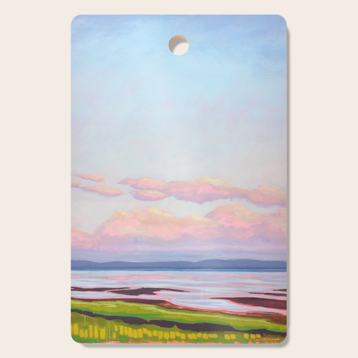 Peaceful Evening Water Scene Cutting Board Gallery Image 1