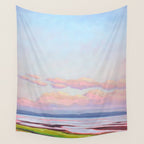 Peaceful Evening Water Scene Wall Tapestry Gallery Image 4