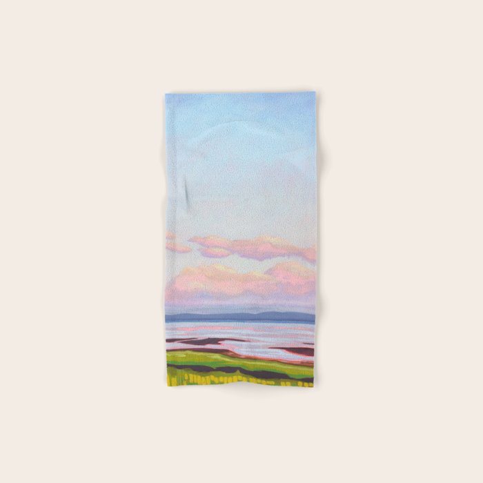 Peaceful Evening Water Scene Bath Towel Gallery Image 1