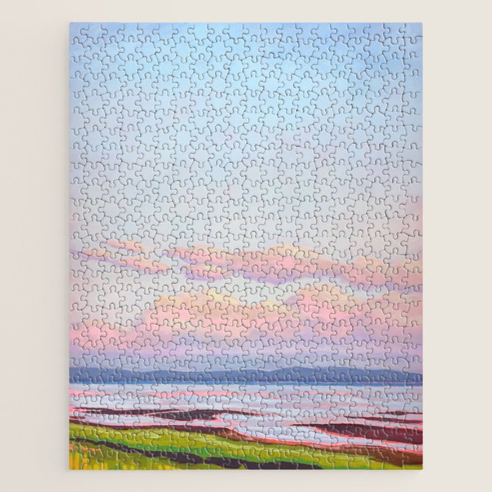 Peaceful Evening Water Scene Jigsaw Puzzle Gallery Image 1