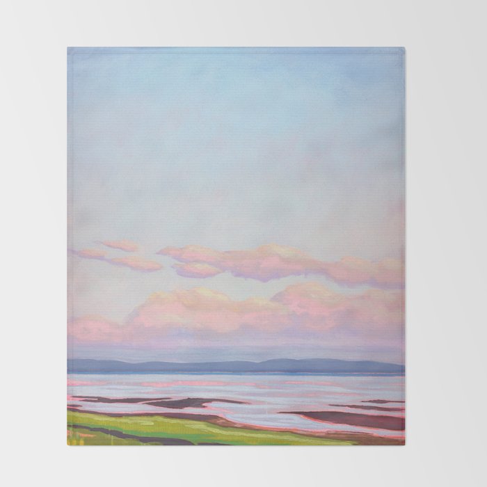 Peaceful Evening Water Scene Throw Blanket Gallery Image 2