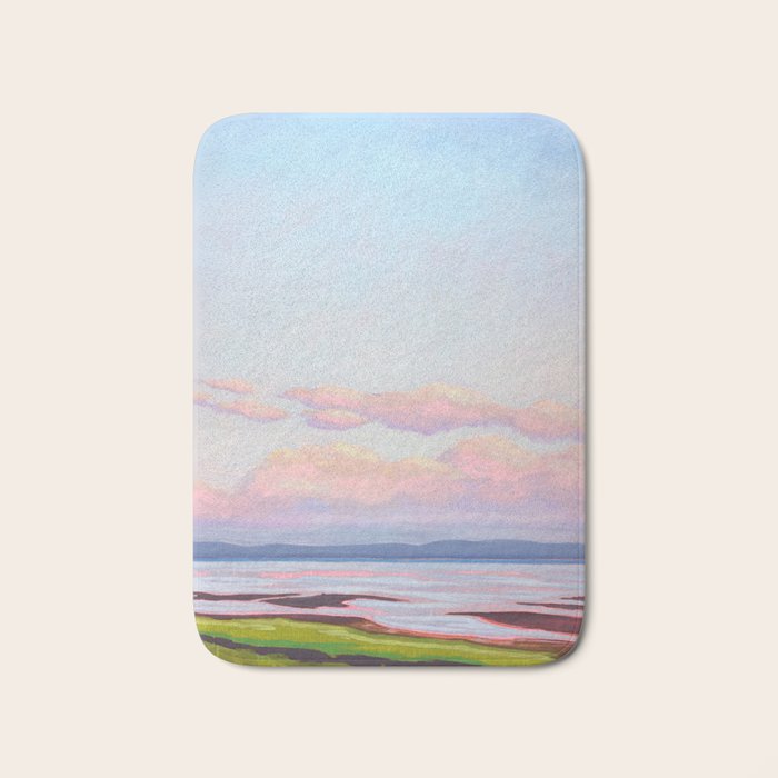 Peaceful Evening Water Scene Bath Mat Gallery Image 1