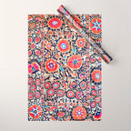 Shakhrisyabz Suzani Uzbek Embroidery Print Wrapping Paper Gallery Image 1