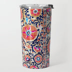 Shakhrisyabz Suzani Uzbek Embroidery Print Travel Mug Gallery Image 2