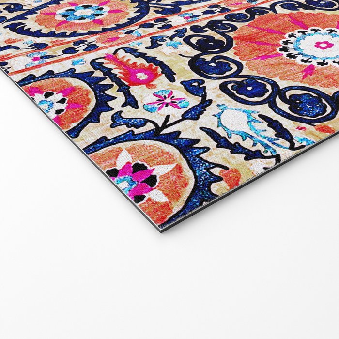 Shakhrisyabz Suzani Uzbek Embroidery Print Welcome Mat Gallery Image 2