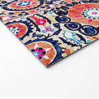 Shakhrisyabz Suzani Uzbek Embroidery Print Welcome Mat Gallery Image 2