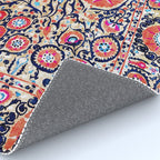 Shakhrisyabz Suzani Uzbek Embroidery Print Rug Gallery Image 4
