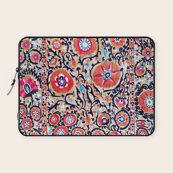 Shakhrisyabz Suzani Uzbek Embroidery Print Laptop Sleeve Gallery Image 1