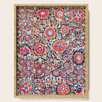 Shakhrisyabz Suzani Uzbek Embroidery Print Serving Tray Gallery Image 1