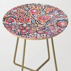 Shakhrisyabz Suzani Uzbek Embroidery Print Side Table Gallery Image 2