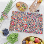 Shakhrisyabz Suzani Uzbek Embroidery Print Cutting Board Gallery Image 2