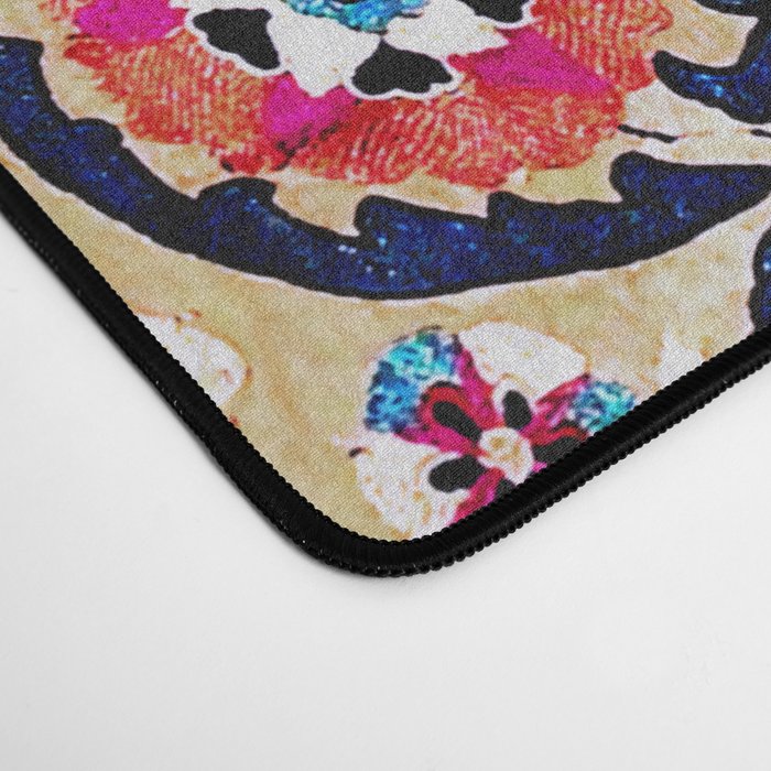 Shakhrisyabz Suzani Uzbek Embroidery Print Desk Mat Gallery Image 4