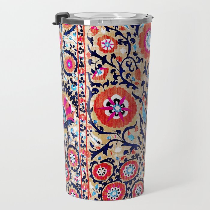 Shakhrisyabz Suzani Uzbek Embroidery Print Travel Mug Gallery Image 3