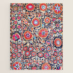 Shakhrisyabz Suzani Uzbek Embroidery Print Jigsaw Puzzle Gallery Image 1
