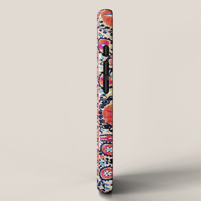 Shakhrisyabz Suzani Uzbek Embroidery Print iPhone Case Gallery Image 2