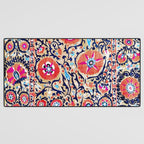 Shakhrisyabz Suzani Uzbek Embroidery Print Desk Mat Gallery Image 3