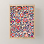 Shakhrisyabz Suzani Uzbek Embroidery Print Mini Art Print Gallery Image 1