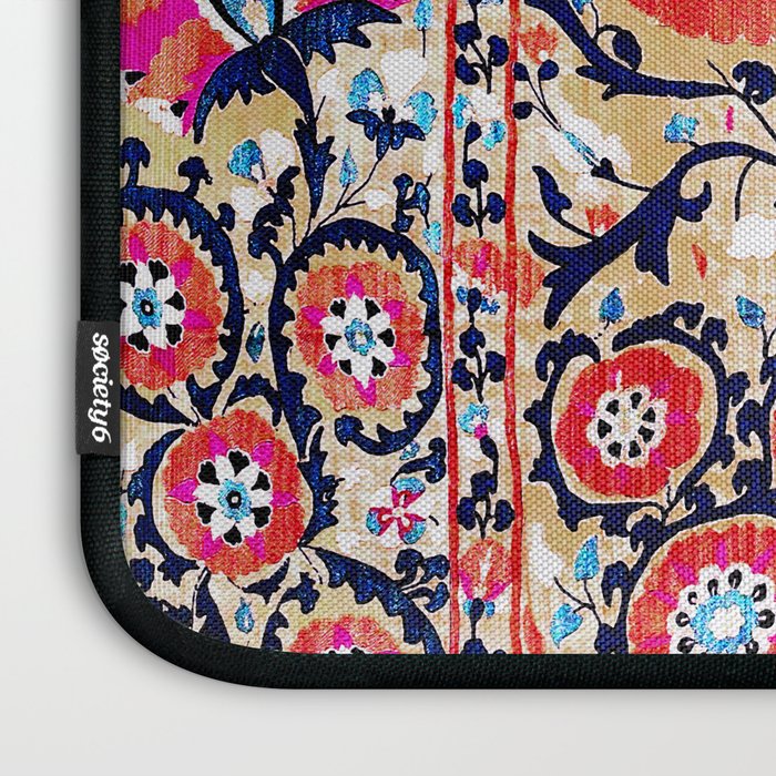 Shakhrisyabz Suzani Uzbek Embroidery Print Laptop Sleeve Gallery Image 3
