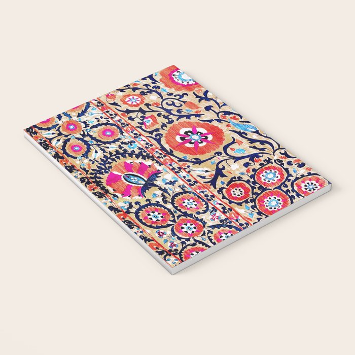 Shakhrisyabz Suzani Uzbek Embroidery Print Notebook Gallery Image 3