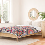 Shakhrisyabz Suzani Uzbek Embroidery Print Duvet Cover Gallery Image 2