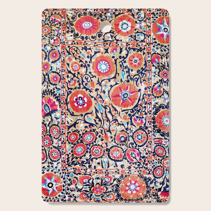 Shakhrisyabz Suzani Uzbek Embroidery Print Cutting Board Gallery Image 1
