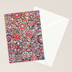 Shakhrisyabz Suzani Uzbek Embroidery Print Stationery Card Gallery Image 2