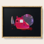 super cute snail Serving Tray Gallery Image 1