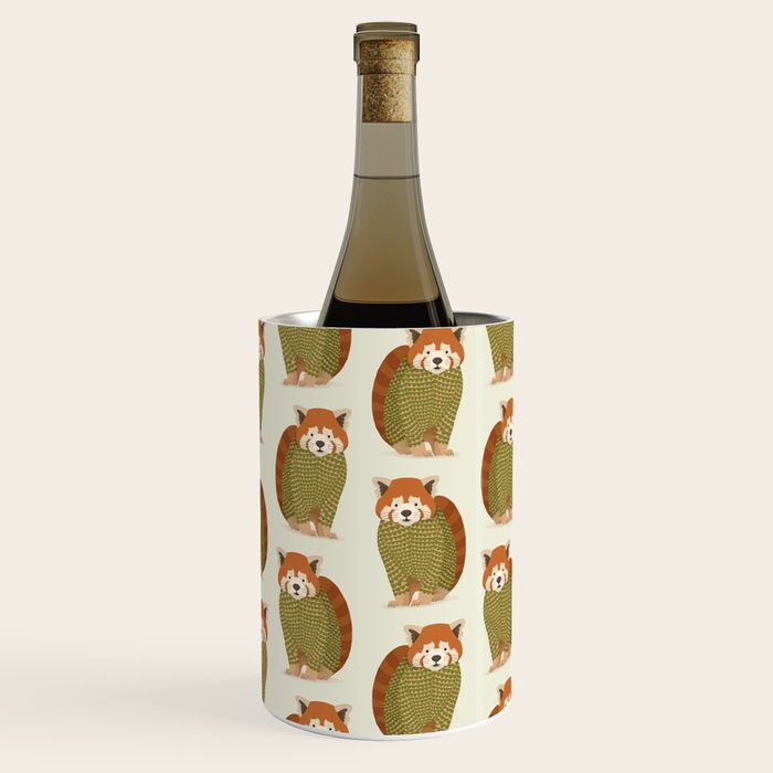 Whimsical Red Panda Wine Chiller Gallery Image 3