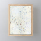 Highlandia 1 - all white abstract painting Mini Art Print Gallery Image 1