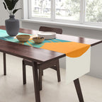Tropical Symmetry Retro Botanic Table Runner Gallery Image 2