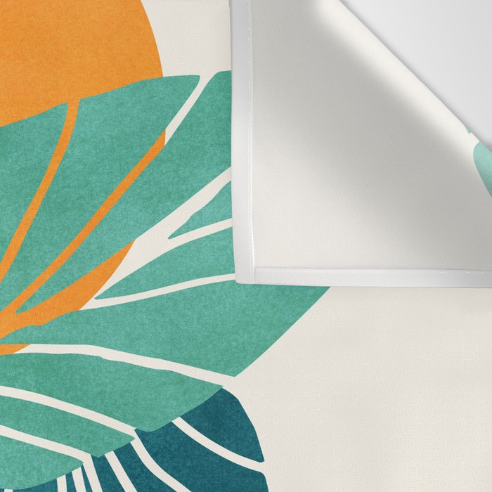 Tropical Symmetry Retro Botanic Wall Tapestry Gallery Image 3