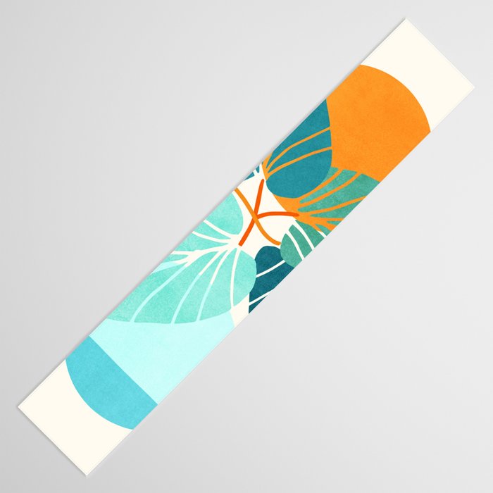 Tropical Symmetry Retro Botanic Table Runner Gallery Image 3