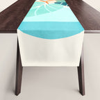 Tropical Symmetry Retro Botanic Table Runner Gallery Image 1