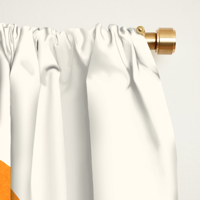 Tropical Symmetry Retro Botanic Window Curtain Gallery Image 2