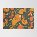 Orange Blooms - Charcoal Rug Gallery Image 2