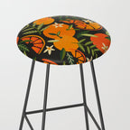 Orange Blooms - Charcoal Stool Gallery Image 2