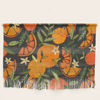 Orange Blooms - Charcoal Wall Hanging Gallery Image 1